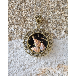 Pendentif trio de coquilles