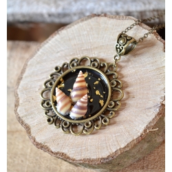 Pendentif trio de coquilles